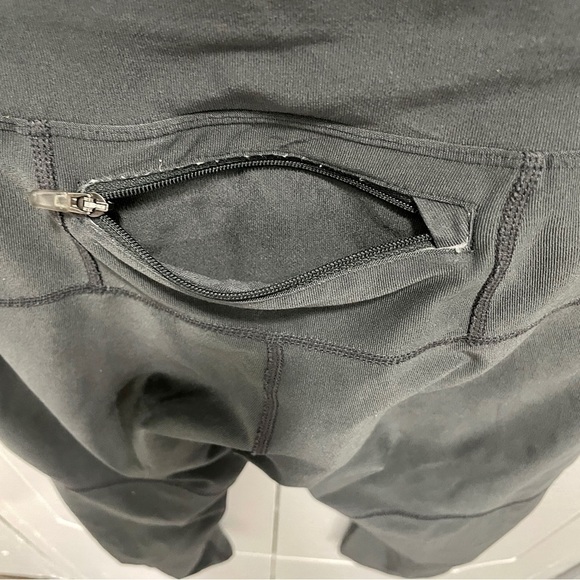 Nike Dri-fit Cropped Grey and Yellow Leggings - Picture 7 of 10